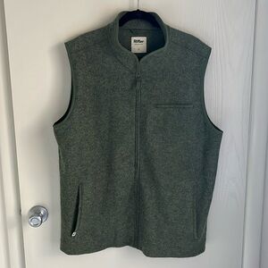 Ritter green alpaca zipper vest